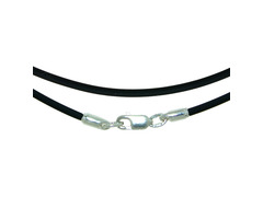 Серебряный шнур 50 см с серебряными замочками